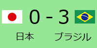 日本0-1ブラジル