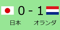 日本0-1オランダ