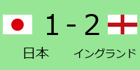 日本1-2イングランド