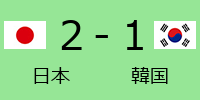 日本2-1韓国